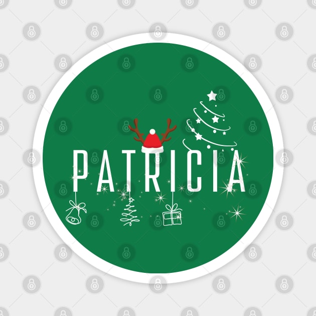 Patricia Christmas Cute 2023 Family Women's Christmas Patricia Holiday Magnet by click2print